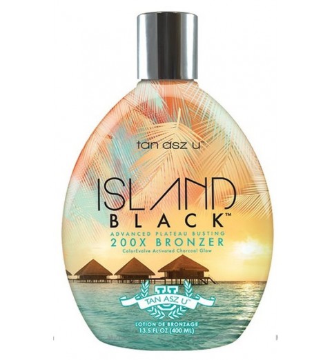 Tan Asz U Island Black 200X Bronzer / Экзотический питательный-лосьон, пробивающий плато загара, 400 мл