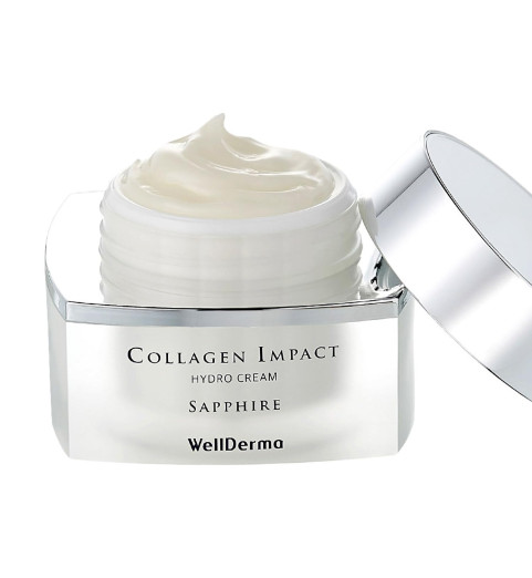 WellDerma Sapphire Collagen Impact Hydro Cream / Увлажняющий и омолаживающий крем с коллагеном, 50 г